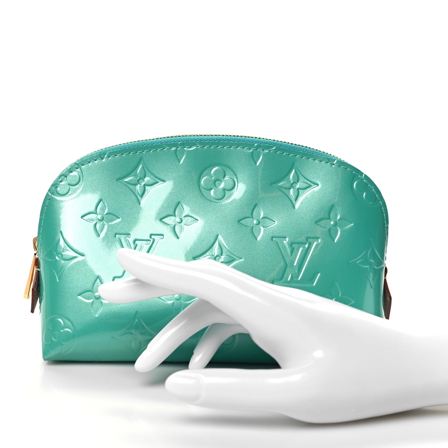 Louis Vuitton Vernis Cosmetic Pouch Blue Lagon 2 of 7