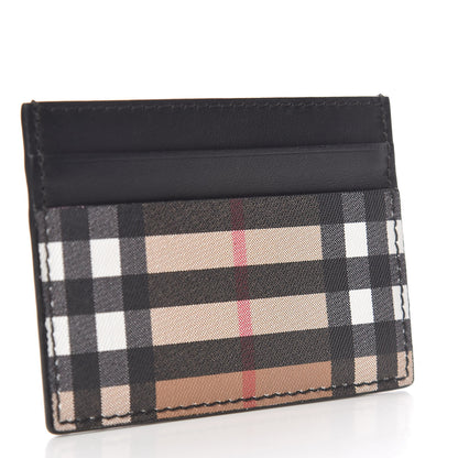 Burberry Vintage Check Calfskin Card Case Black 3 of 7