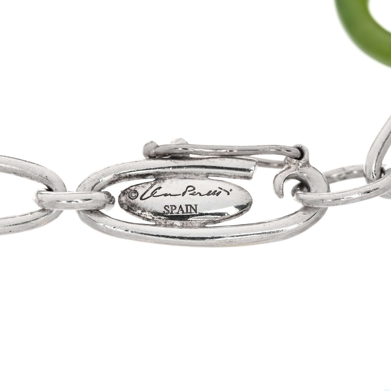Tiffany Sterling SIlver Multi Gemstone Elsa Peretti Five Charm Bracelet 3 of 4