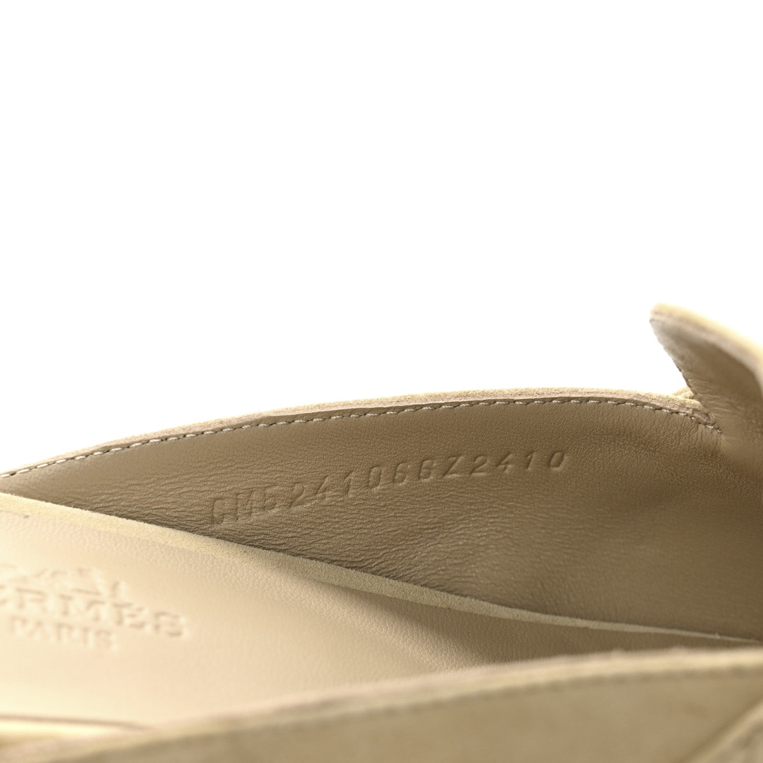 Hermes Suede Goatskin Oz Mules 36.5 Beige Lin 9 of 10