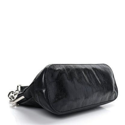 Prada Glace Calf Tessuto Nylon Shoulder Bag Black 3 of 7