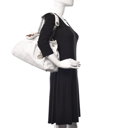Christian Dior Lambskin Pony Hair Medium Le Trente Tote White 2 of 16