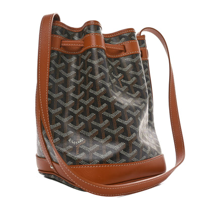 Goyard Goyardine Petit Flot Bucket Bag PM Black Gold 3 of 9