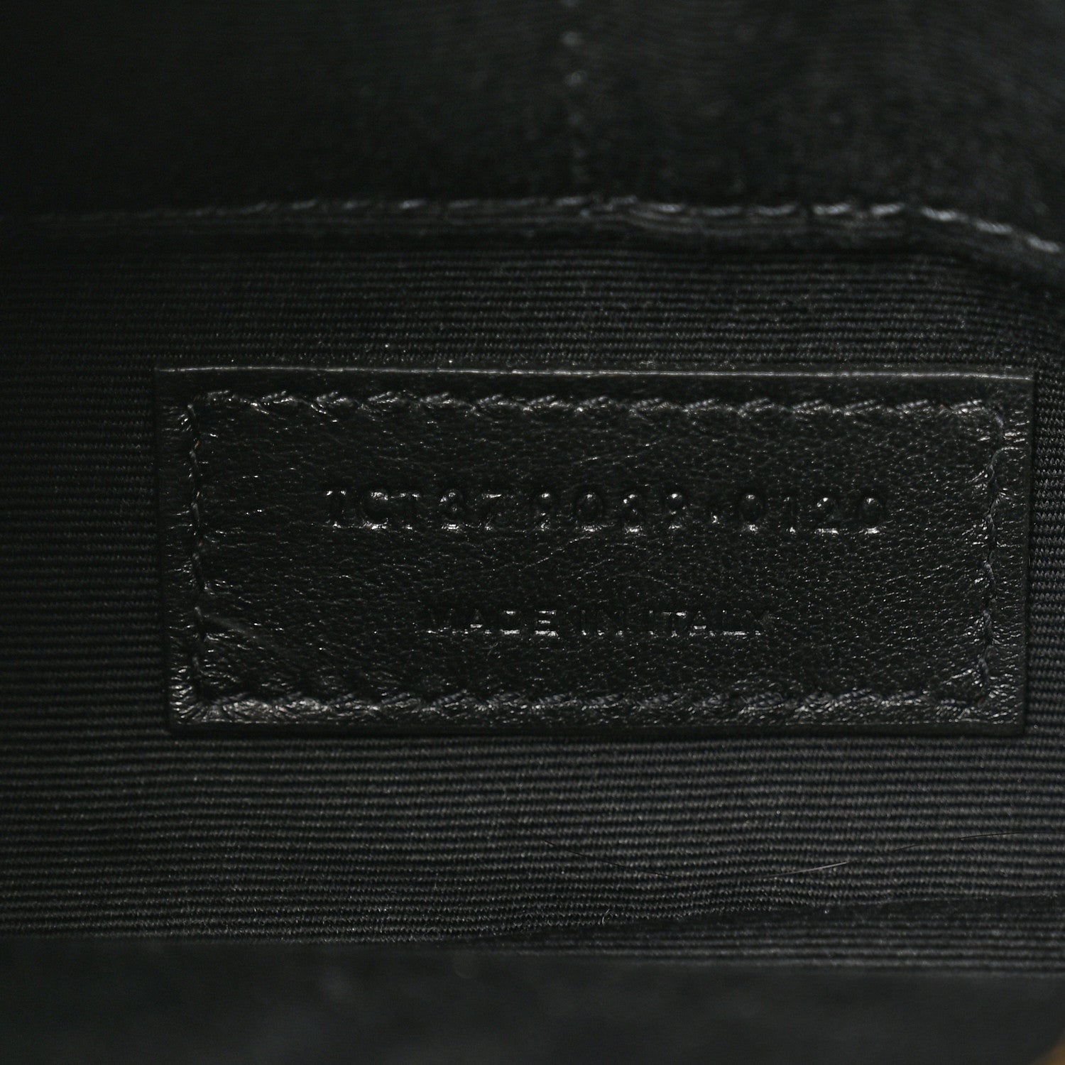 Saint Laurent Calfskin Matelasse Chevron Monogram A5 Wristlet Black 7 of 9