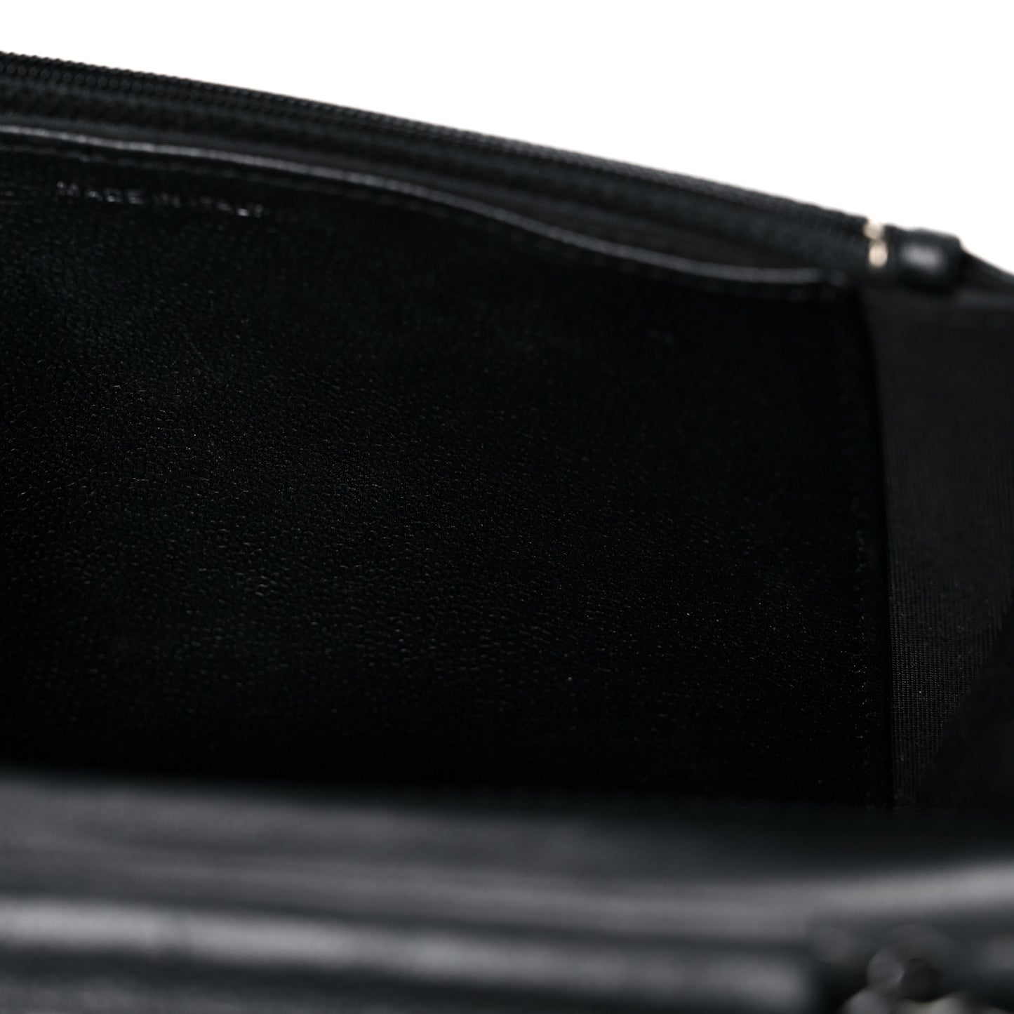 Caviar Quilted Boy Wallet On Chain WOC So Black