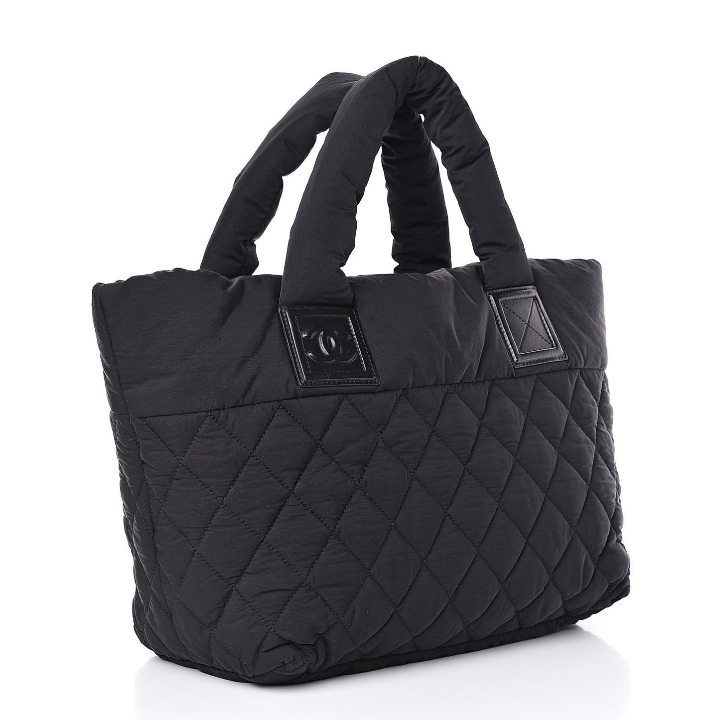 Nylon Quilted Coco Cocoon Bowler Black