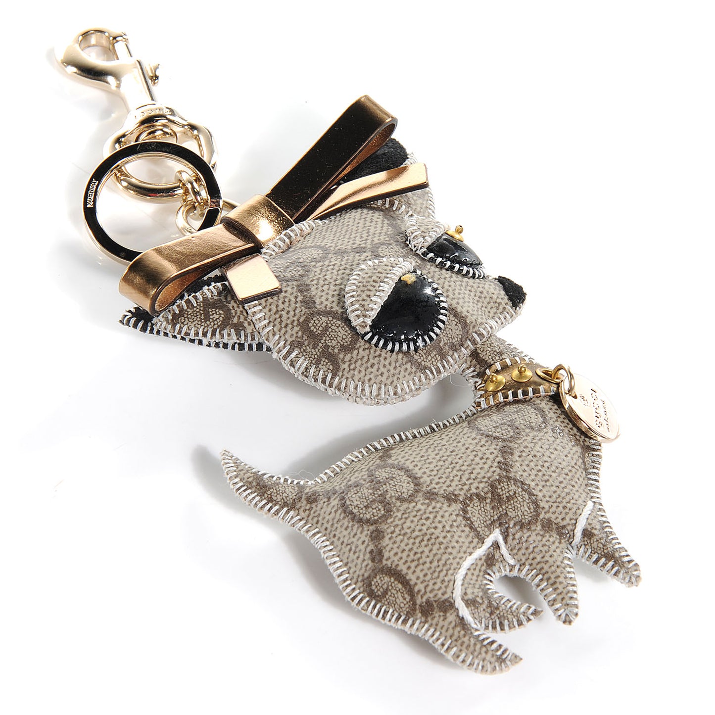 Monogram Brando Chihuahua Key Charm