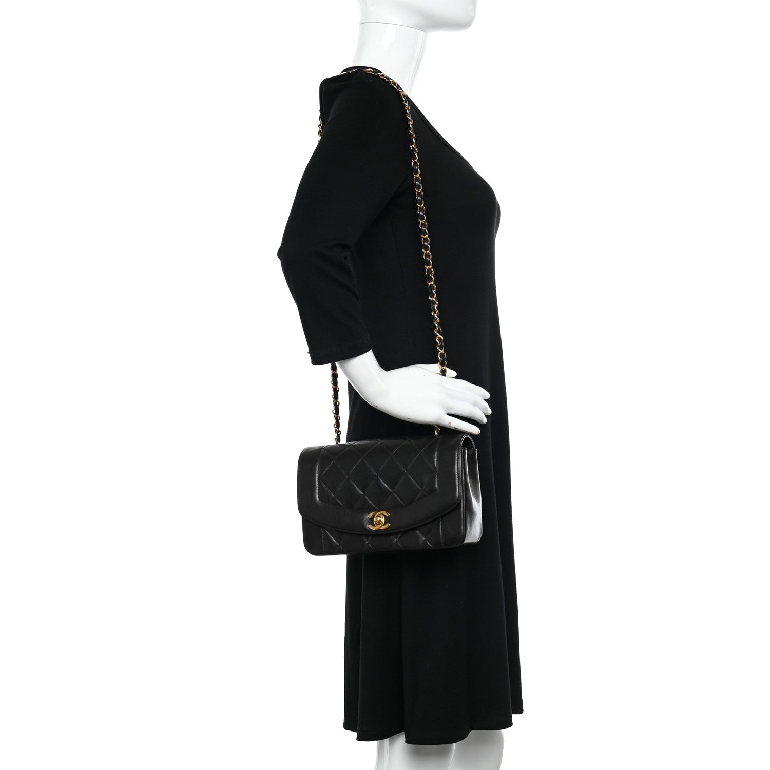 Chanel Lambskin Quilted Small Single Flap Black 2 of 17