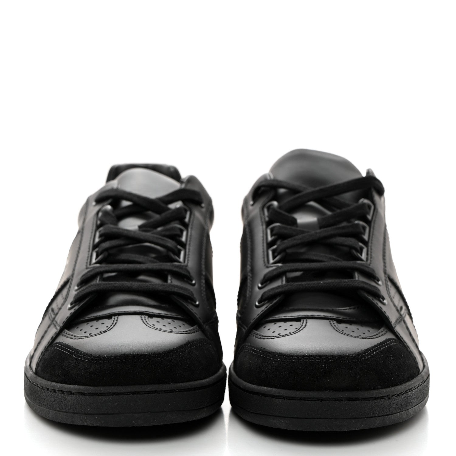 Christian Dior CHRISTIAN DIOR Calfskin Suede Logo Sneakers 39 Black 2 of 9