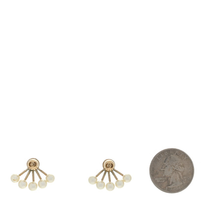Christian Dior Pearl La Peite Tribale Earrings Gold 2 of 4