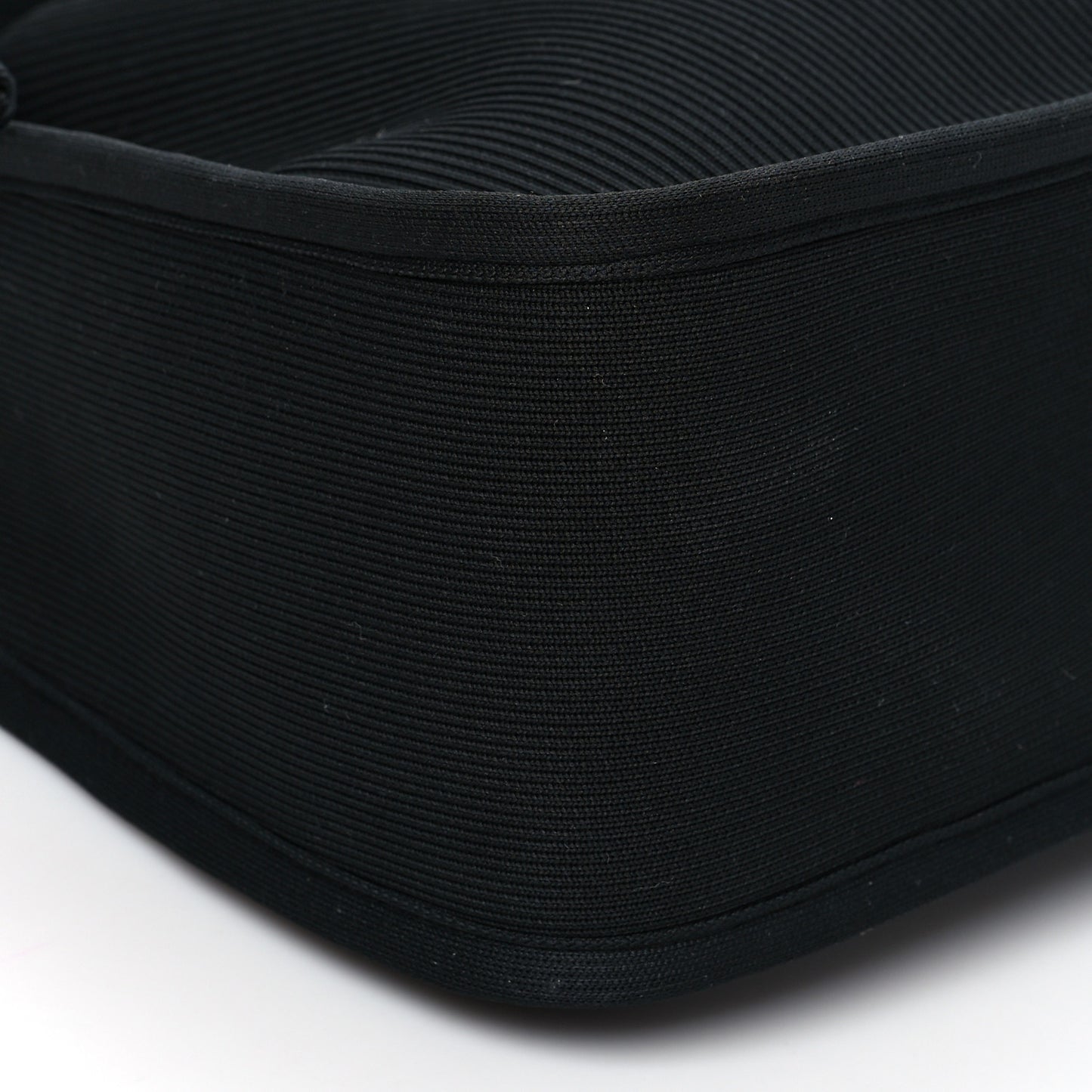 Ribbed Knit Large Ryan Bag Black