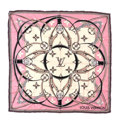 Louis Vuitton Silk Monogram My Everything Square Scarf Cream 1 of 4