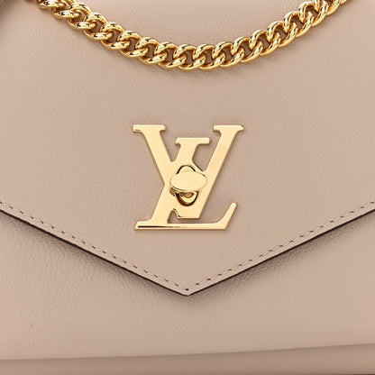 Louis Vuitton Soft Calfskin Mylockme Chain Bag BB Greige 7 of 12