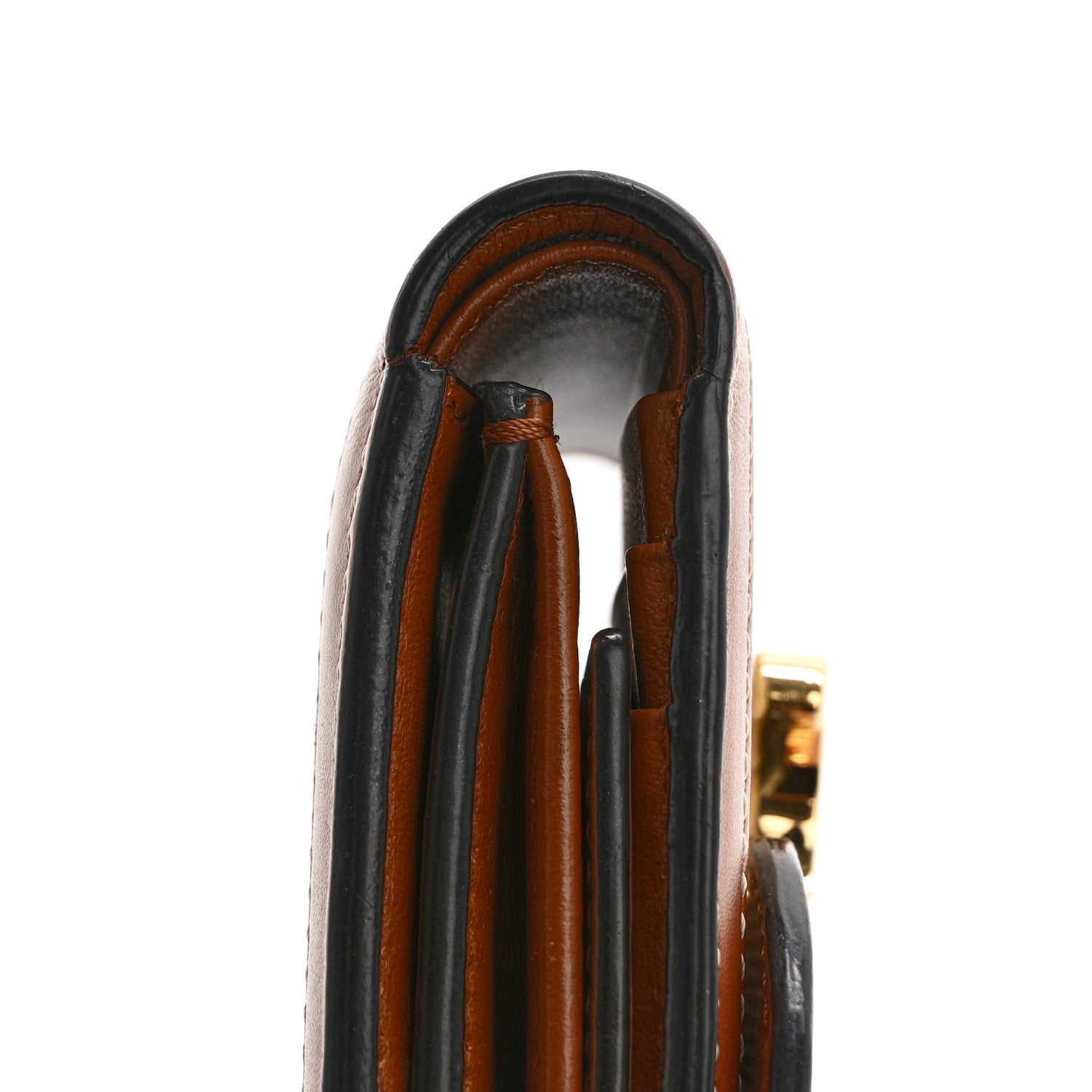 Celine Textile Calfskin Small Triomphe Wallet Natural Tan 10 of 13