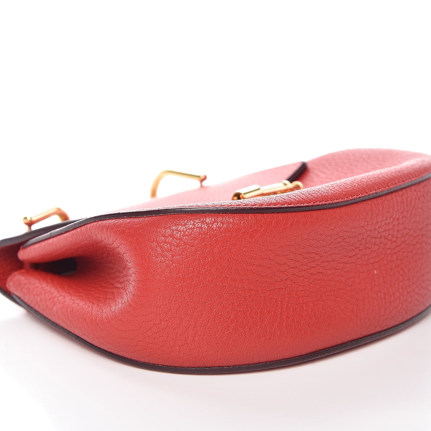 Grained Lambskin Mini Drew Shoulder Bag Plaid Red