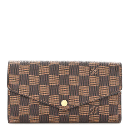 Louis Vuitton Damier Ebene Sarah Wallet NM 1 of 7