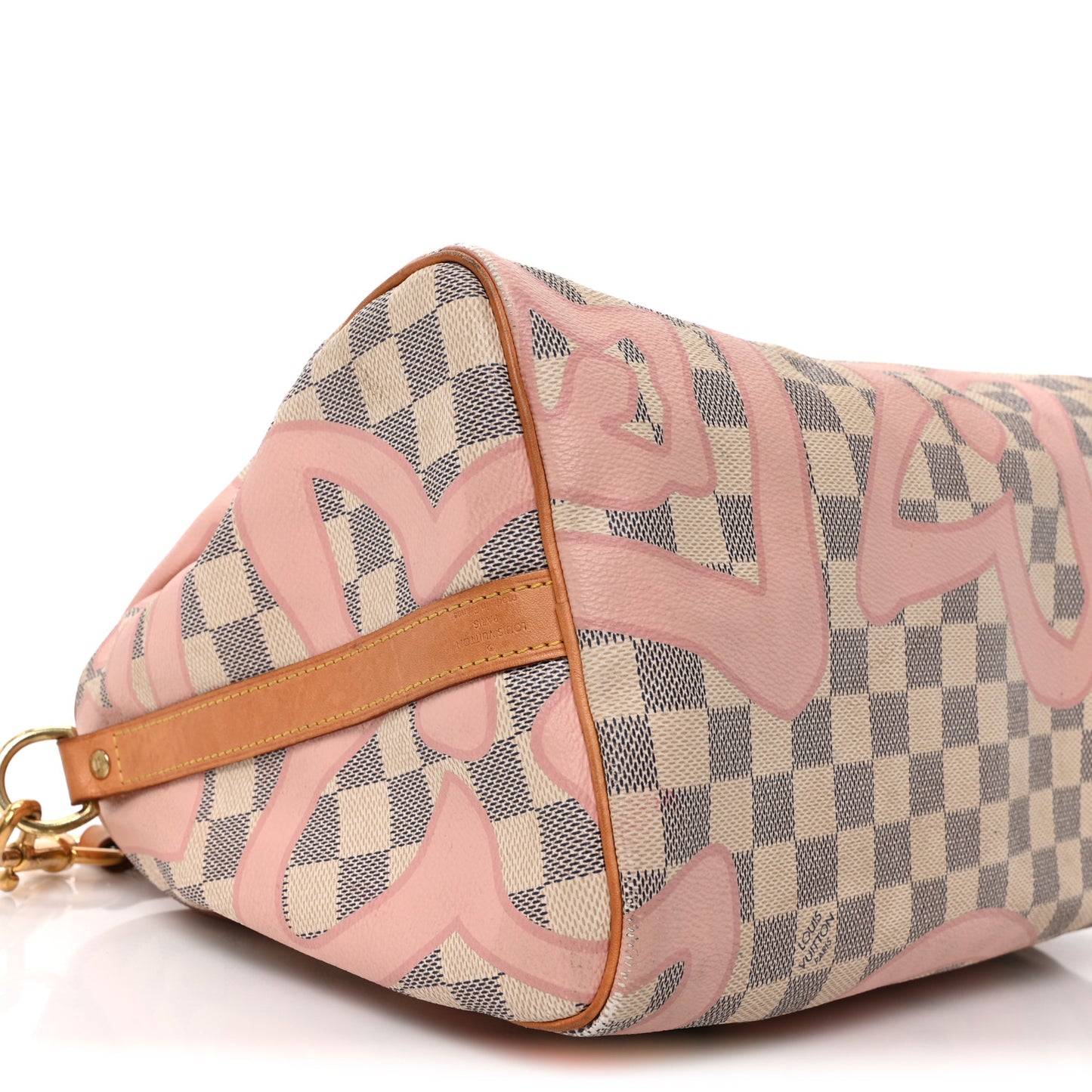 Damier Azur Tahitienne Speedy Bandouliere 30 Rose Ballerine