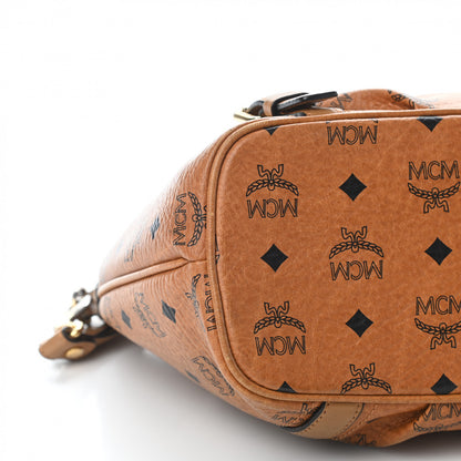MCM Visetos Essentials Shopper Tote Cognac 9 of 14