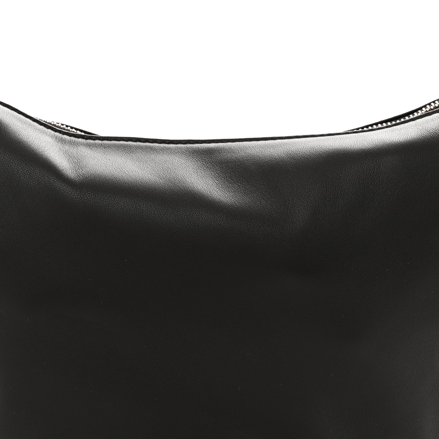 The Row Finely Grained Calfskin Small Izzy Crescent Shoulder Bag Ebony Brown 7 of 9