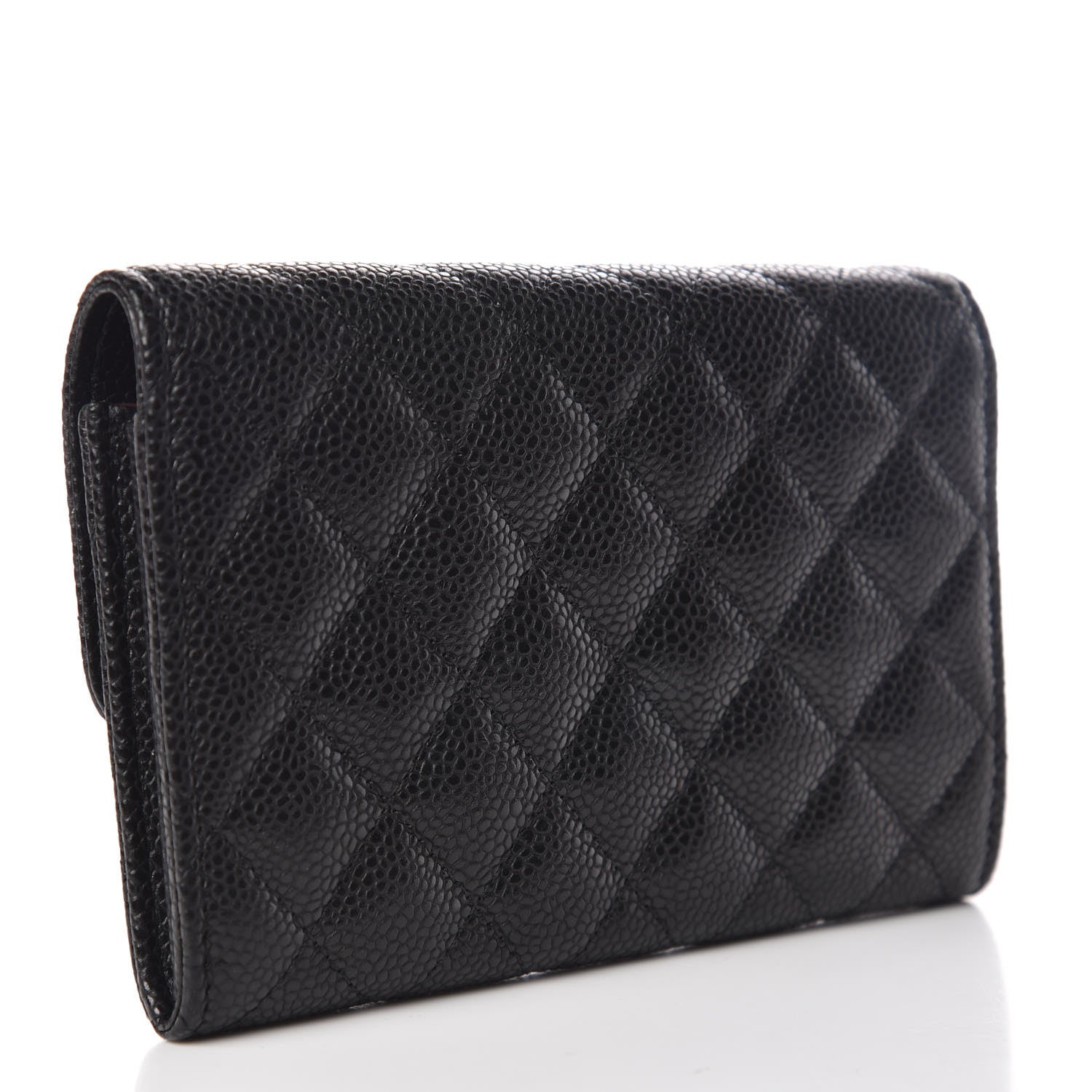 Chanel Caviar Quilted Medium Flap Wallet Black 3 of 11