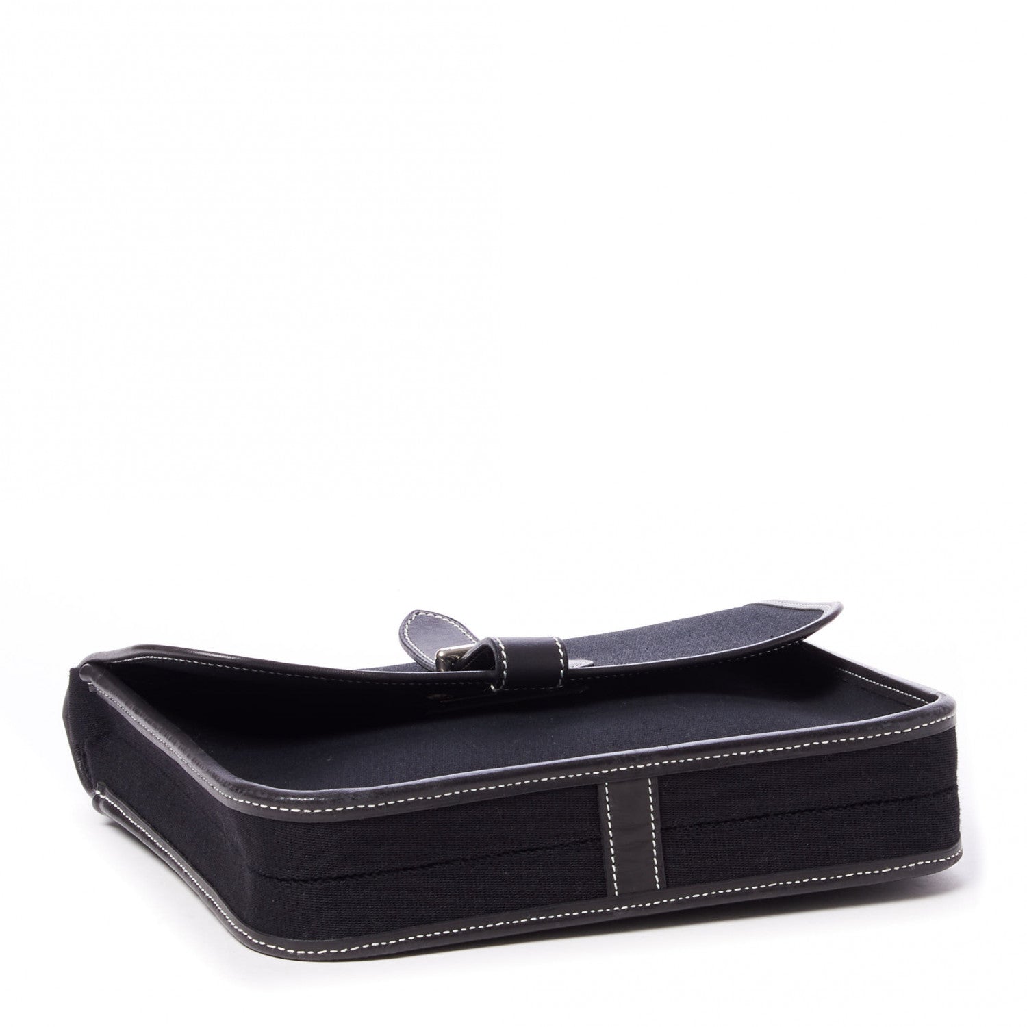 Hermes Toile Officier Mini Buenaventura Messenger Black 3 of 8