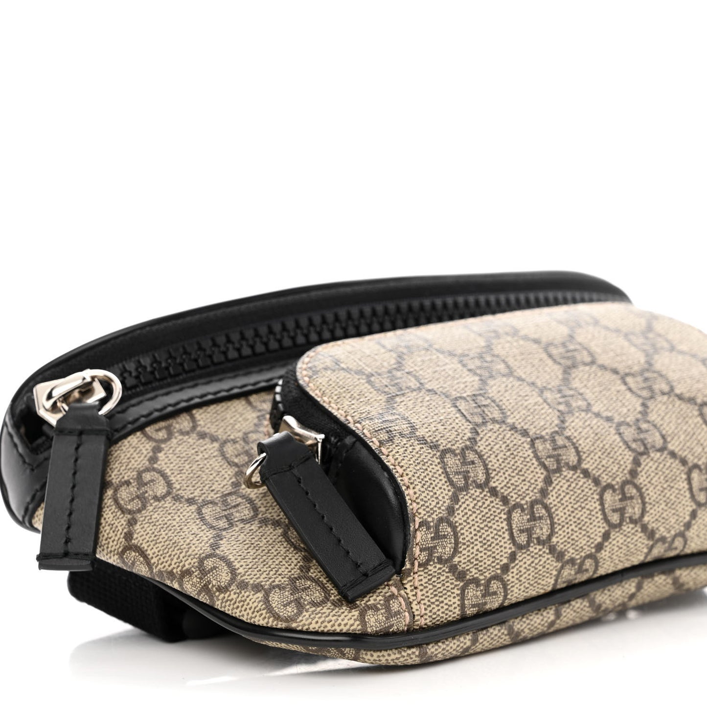 GG Supreme Monogram Belt Bag Black