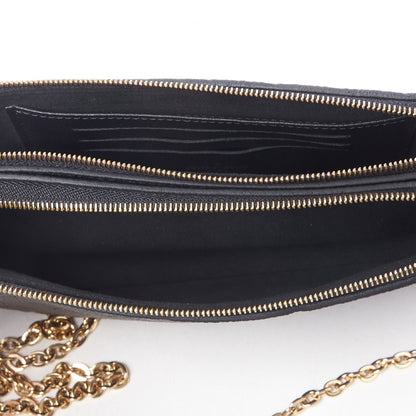 Louis Vuitton Empreinte Double Zip Pochette Black 7 of 8