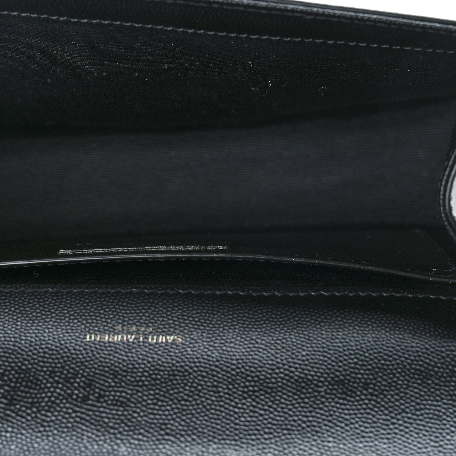 Saint Laurent Grain De Poudre Medium Classic Monogram Monochrome Kate Satchel Black 6 of 10