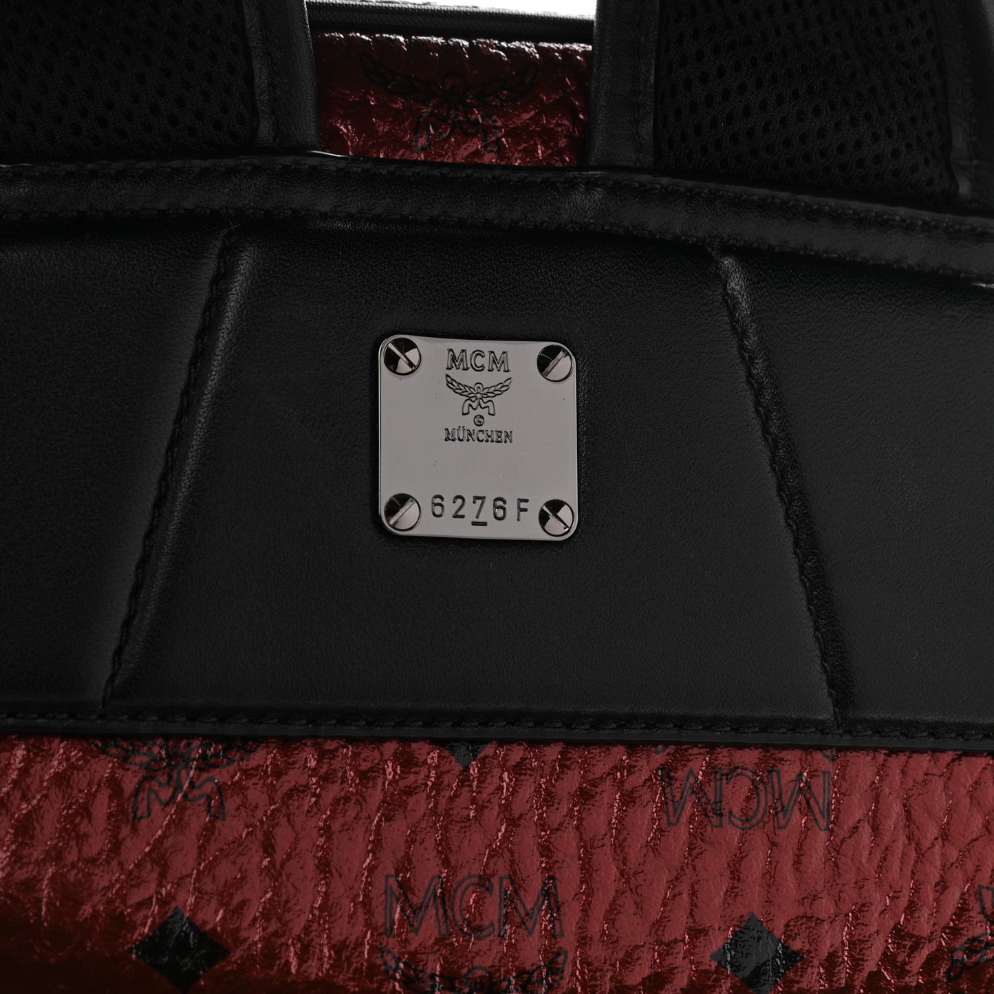 Metallic Visetos Medium Duke Backpack Scooter Red