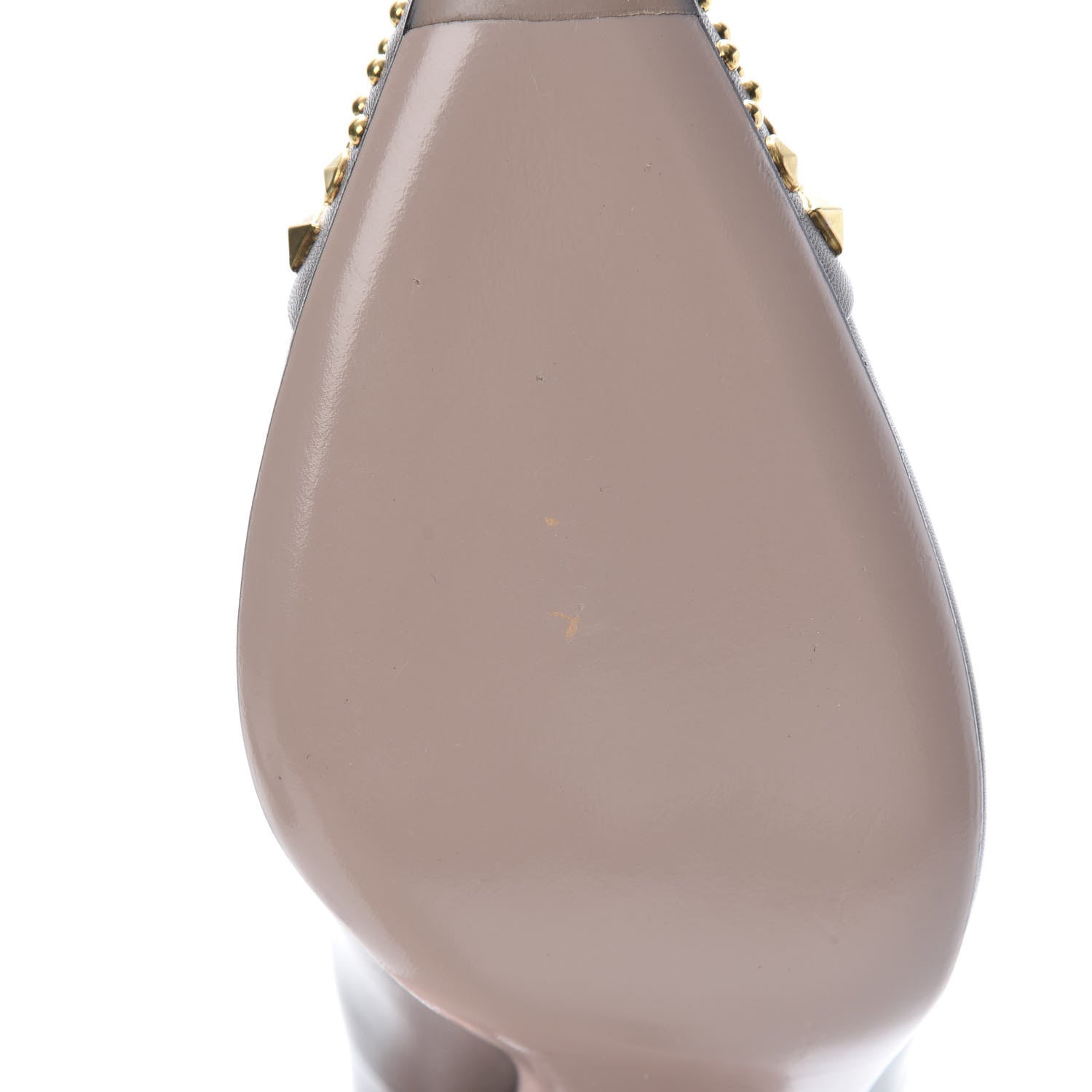 Gucci Nappa Studded Glow Light Pumps 39 Taupe 8 of 13