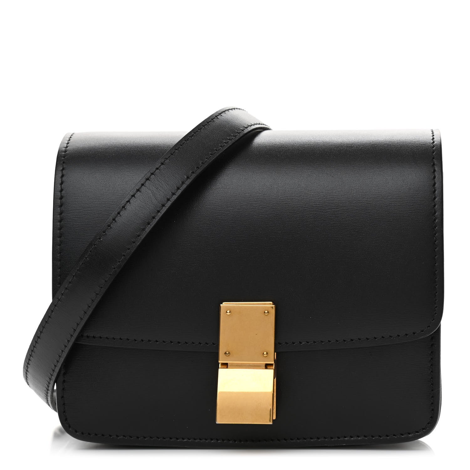 Celine Box Calfskin Small Classic Box Flap Bag Black 1 of 10