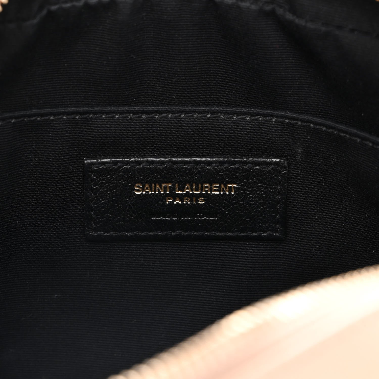 Saint Laurent Calfskin Matelasse Monogram Lou Camera Bag Dark Latte 5 of 12