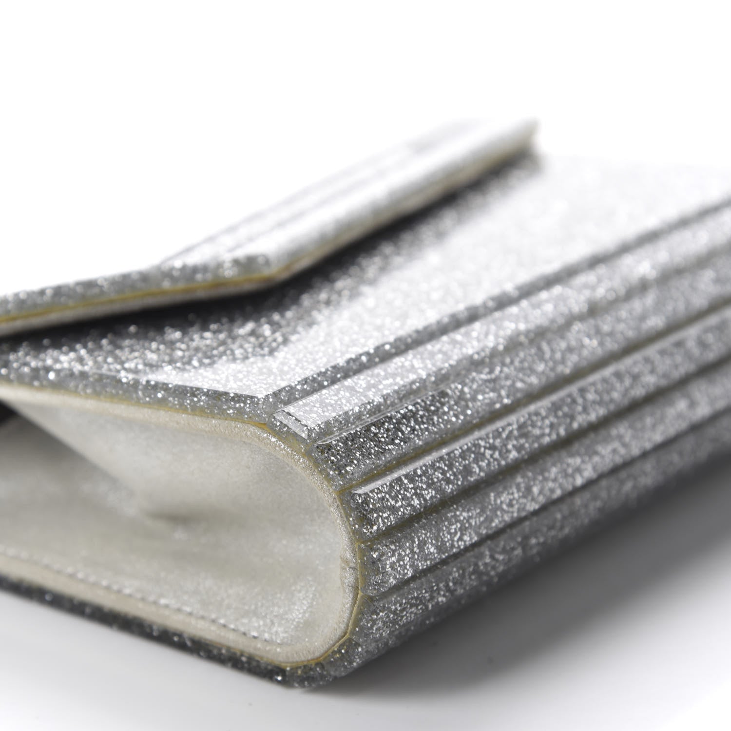 Jimmy Choo Acrylic Glitter Candy Clutch Silver 6 of 10