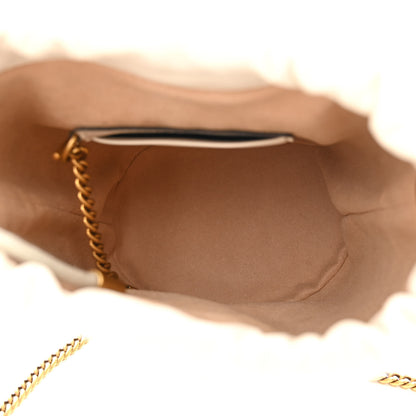 Gucci Calfskin Matelasse Mini GG Marmont 2.0 Bucket Bag White 5 of 10