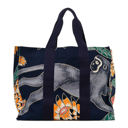 Hermes Canvas The Savana Dance Beach Bag 3 of 14