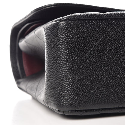 Chanel Caviar Quilted Jumbo Double Flap Black 11 of 13