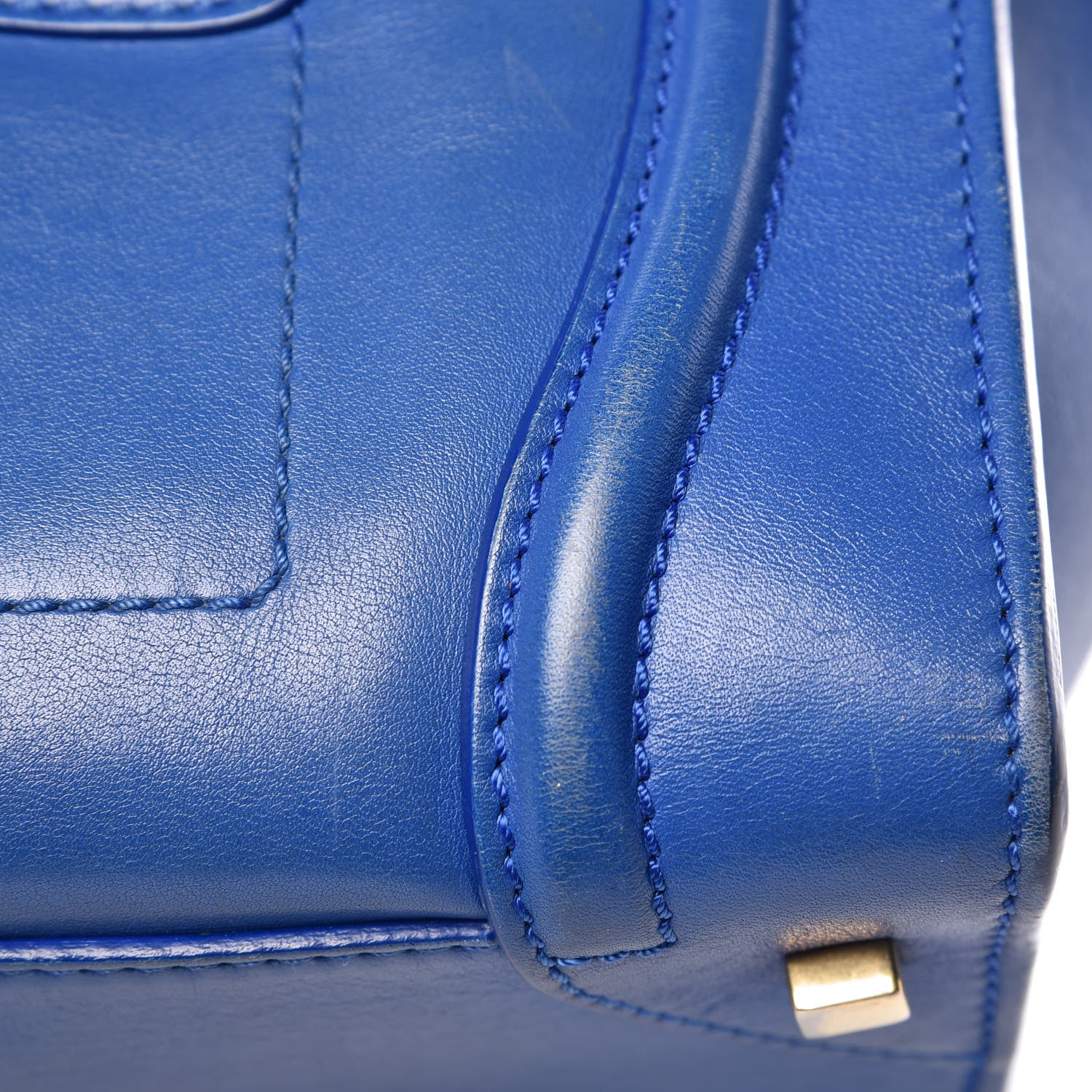 Celine Smooth Calfskin Mini Luggage Royal Blue 18 of 31