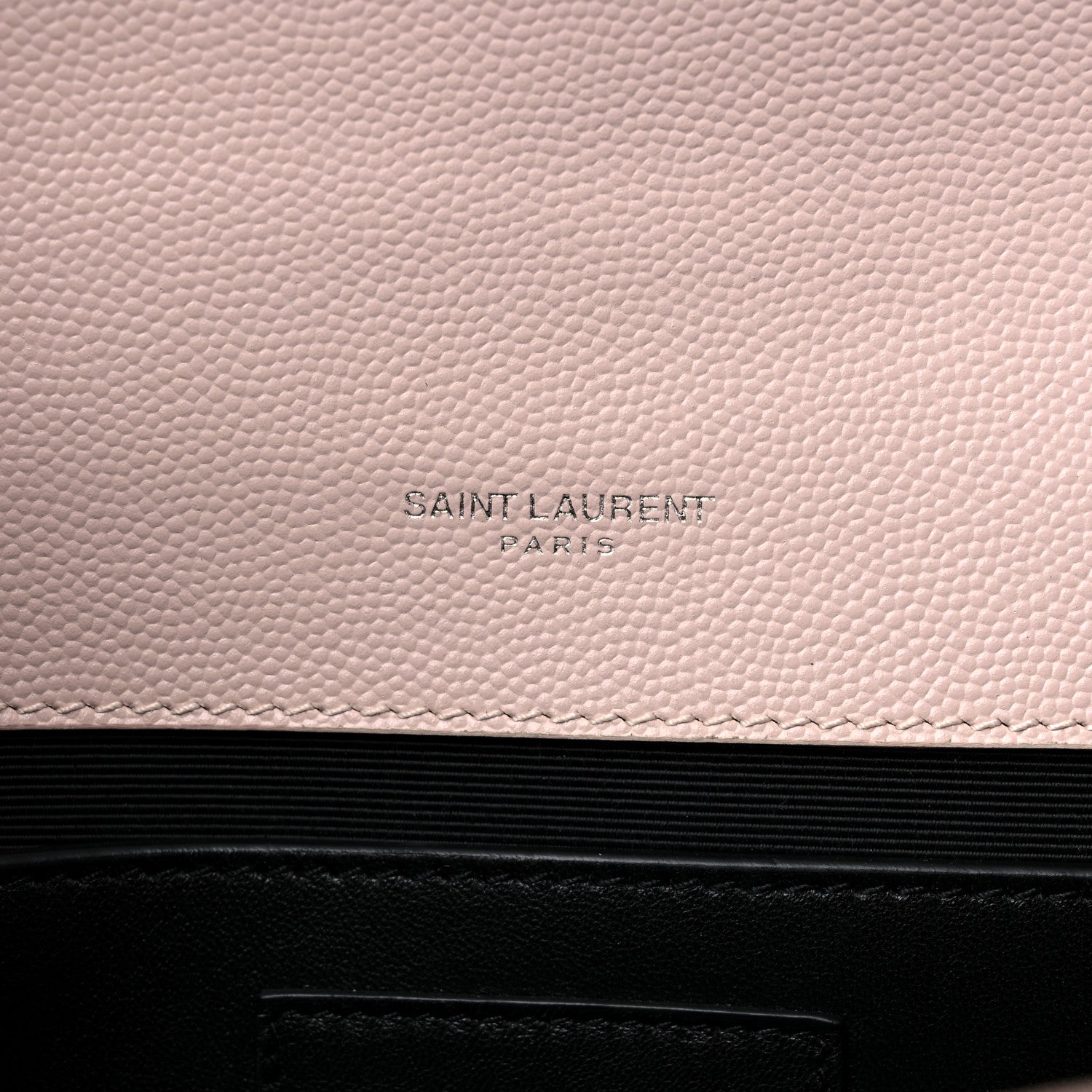 Saint Laurent Grain De Poudre Medium Monogram Kate Satchel Marble Pink 6 of 9