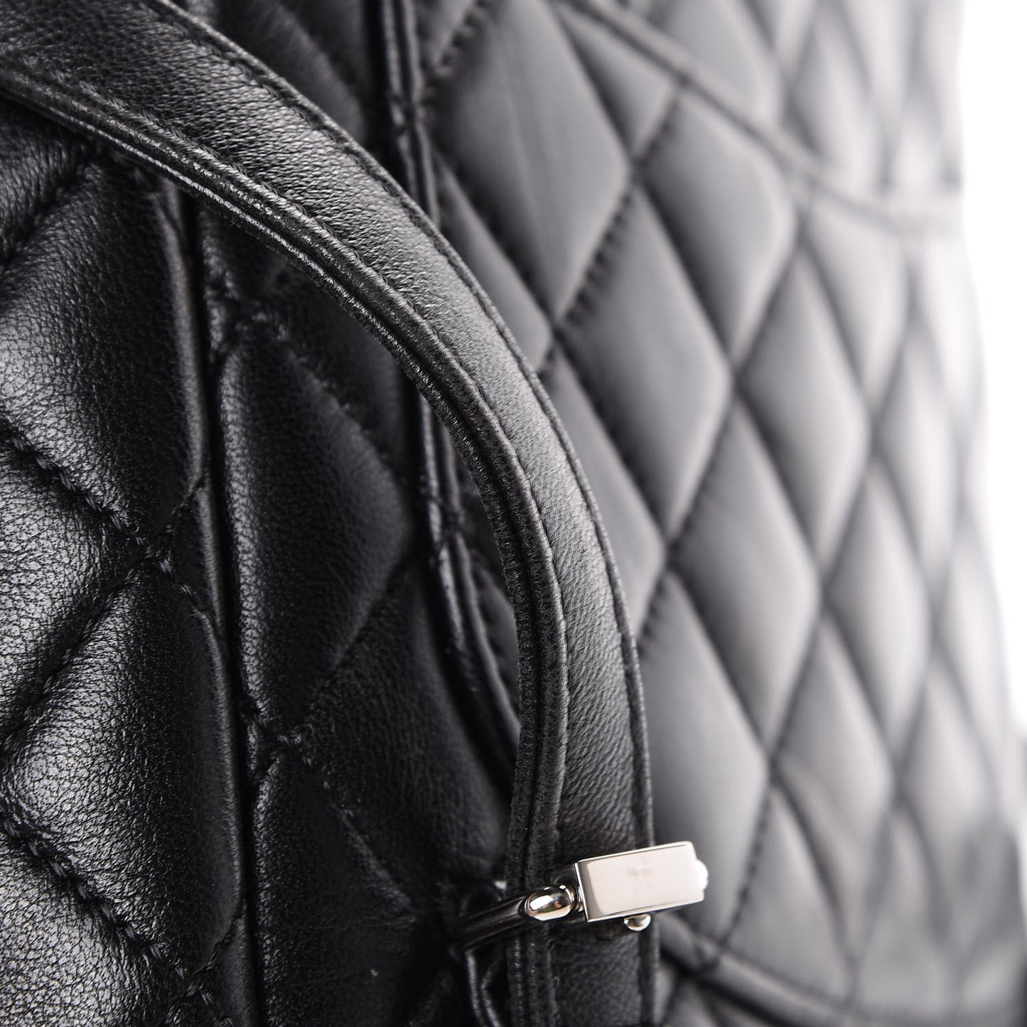 Lambskin Quilted Small Urban Spirit Backpack Black
