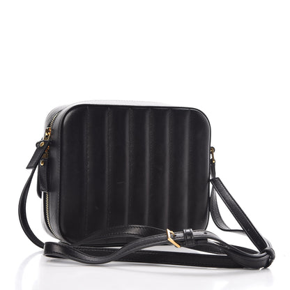 Saint Laurent Lambskin Matelasse Monogram Vicky Camera Bag Black 3 of 10