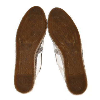 Chanel Mesh Grosgrain CC Espadrilles 38 Gold 5 of 9