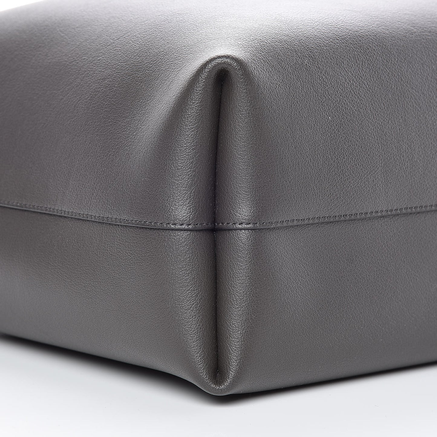 Calfskin Large Shopping Tote Coal