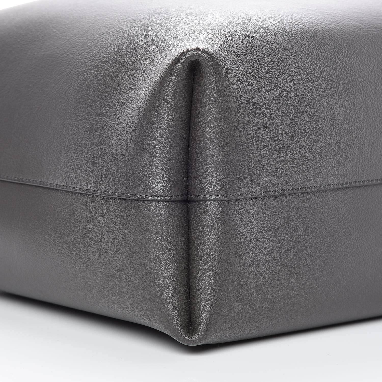 Saint Laurent Calfskin Large Shopping Tote Coal 9 of 10
