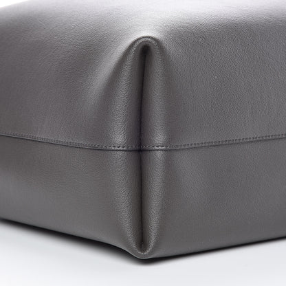 Saint Laurent Calfskin Large Shopping Tote Coal 9 of 10
