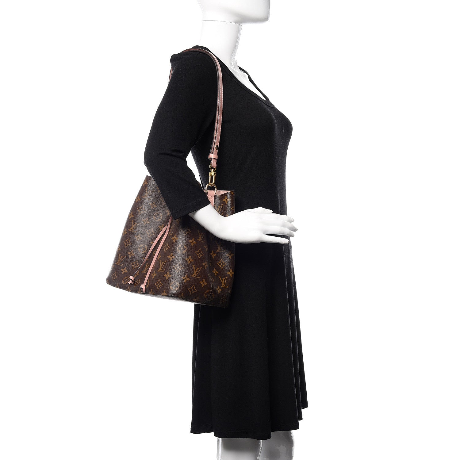 Louis Vuitton Monogram Neonoe MM Rose Poudre 2 of 9