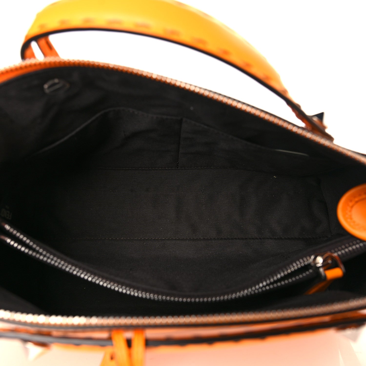Fendi Vitello King Logo Embossed Medium By The Way Boston Bag Clementine 5 of 10