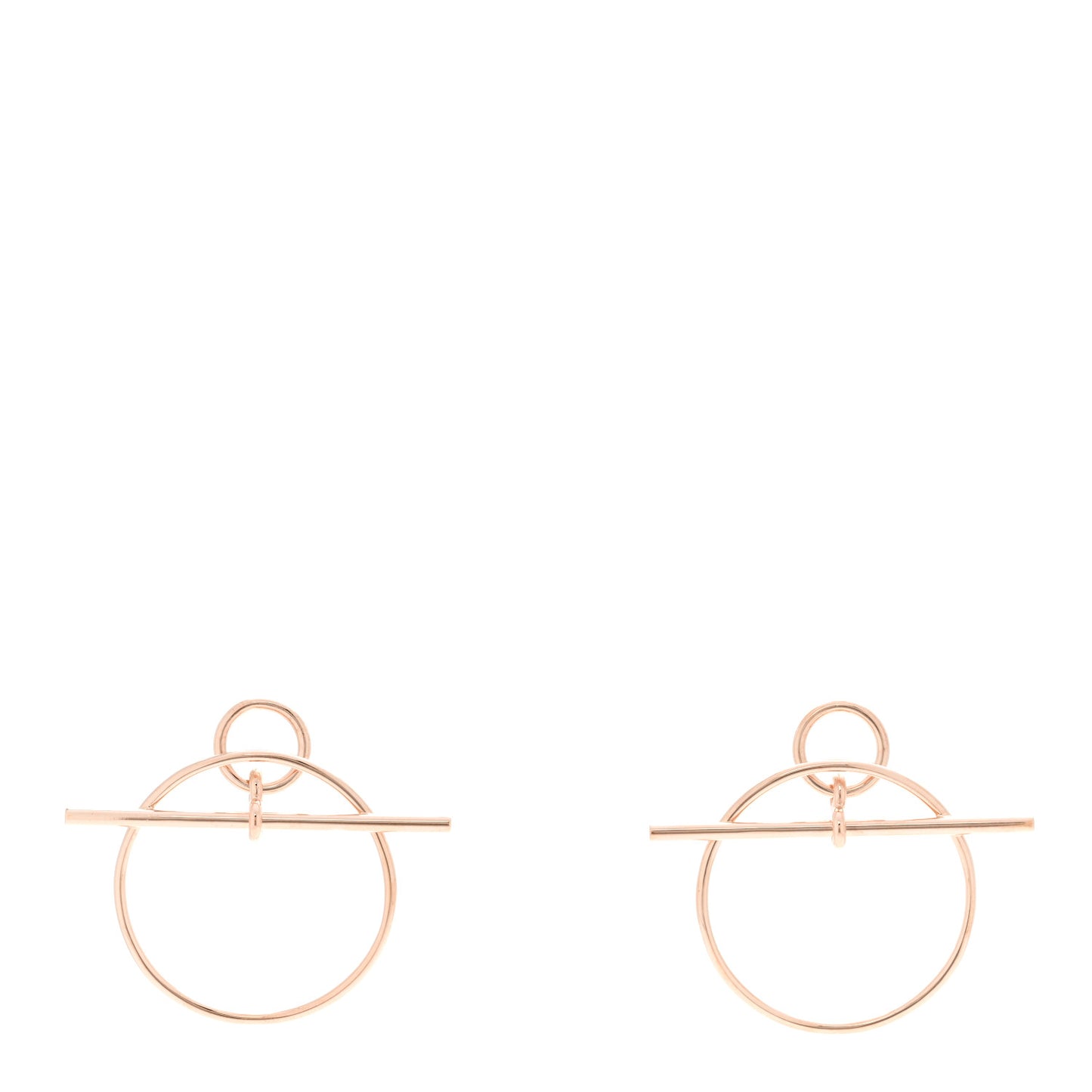 18K Rose Gold PM Loop Earrings