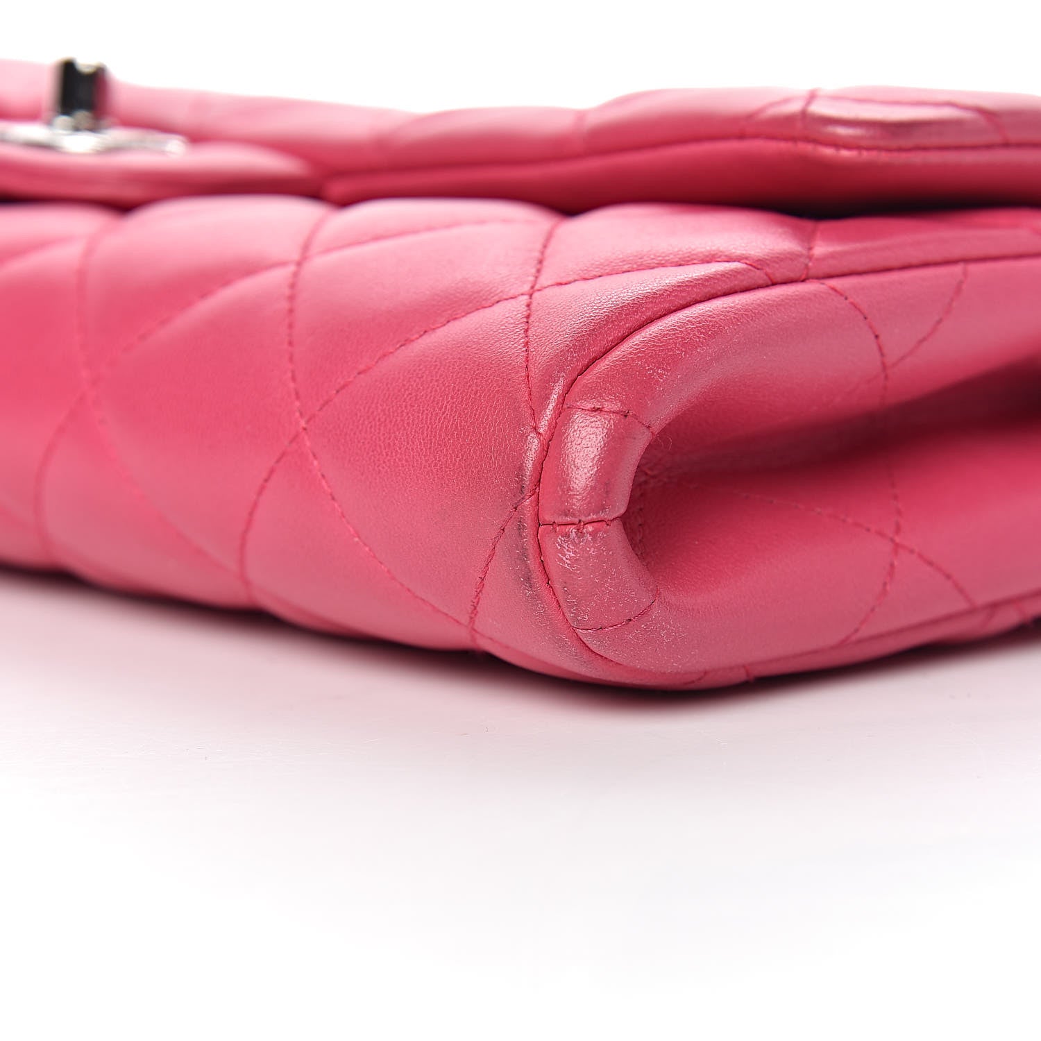 Chanel Lambskin Quilted Clutch With Chain Flap Pink 13 of 18