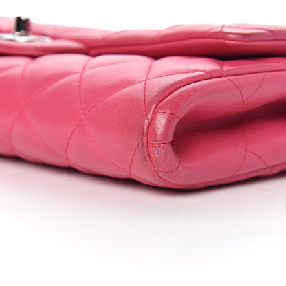 Chanel Lambskin Quilted Clutch With Chain Flap Pink 13 of 18