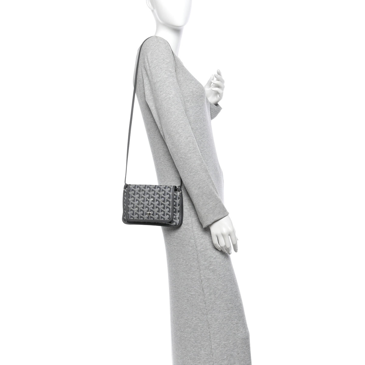 Goyardine Plumet Wallet Clutch Grey